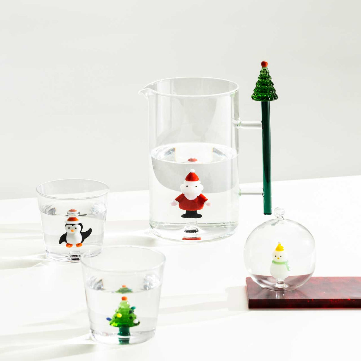 ICHENDORF Christmas Tales Pallina di Natale Pupazzo di Neve 8cm Vetro Borosilicato