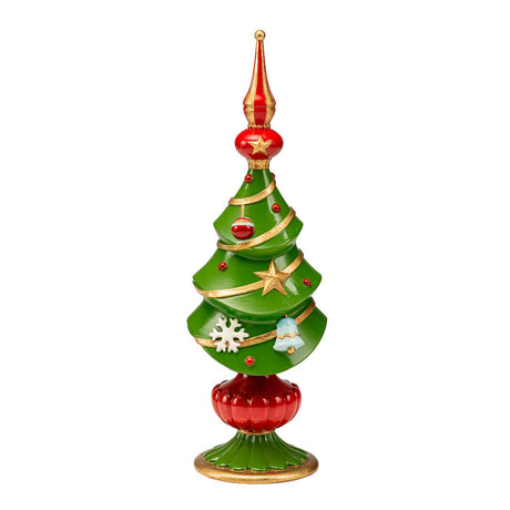 Albero di Natale Noel in poliresina multicolore altezza 34 cm