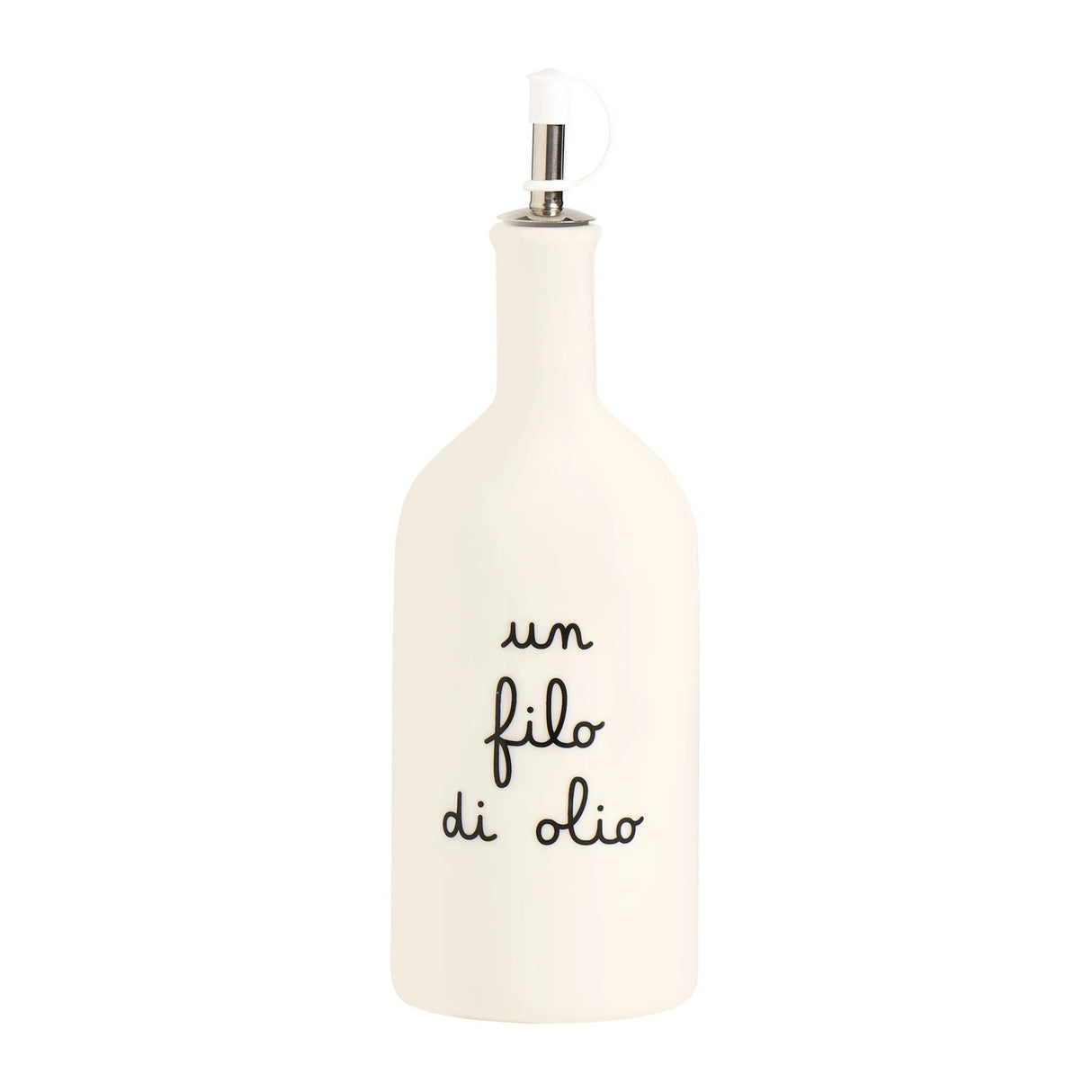 Oliera Un Filo d'Olio Simple Day in gres 600 ml con beccuccio acciaio
