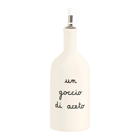 Acetiera Un Goccio di Aceto Simple Day in gres bianco 600 ml