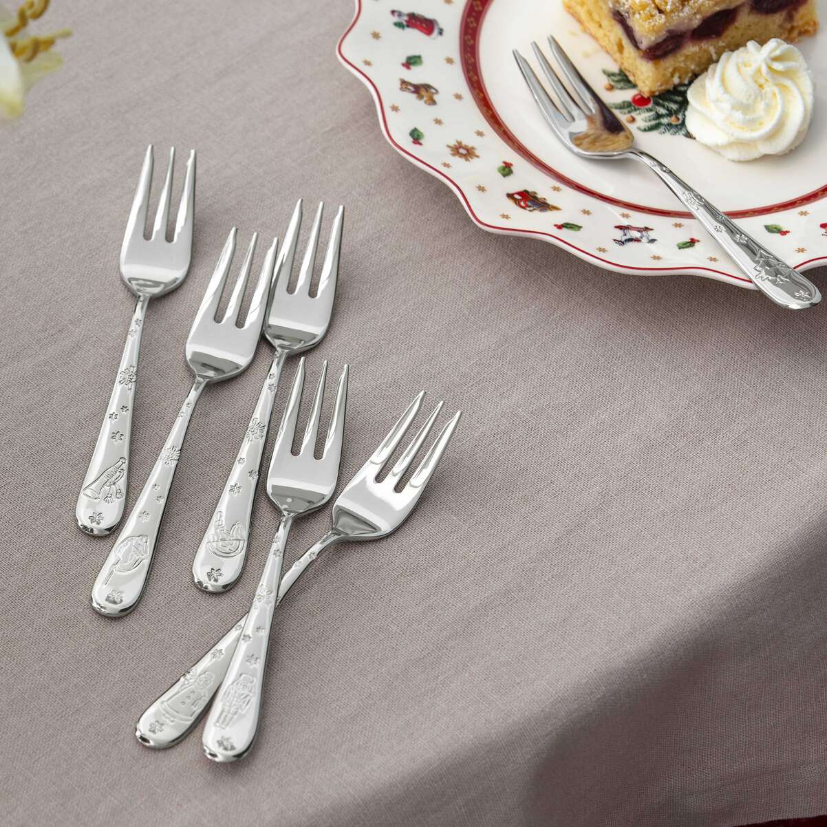 VILLEROY & BOCH Toy's Delight Forchetta da Dolce Set 6 Pezzi 16cm Acciaio Inox