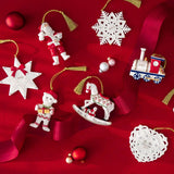 VILLEROY & BOCH Christmas Classics Edizione 2025 Addobbo Fiocco di Neve 9x10,5cm Porcellana