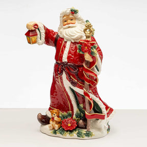Statuina Babbo Natale Palais Royal in porcellana decorata 35 cm