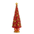 Albero di Natale Palais Royal in resina rossa 33 cm