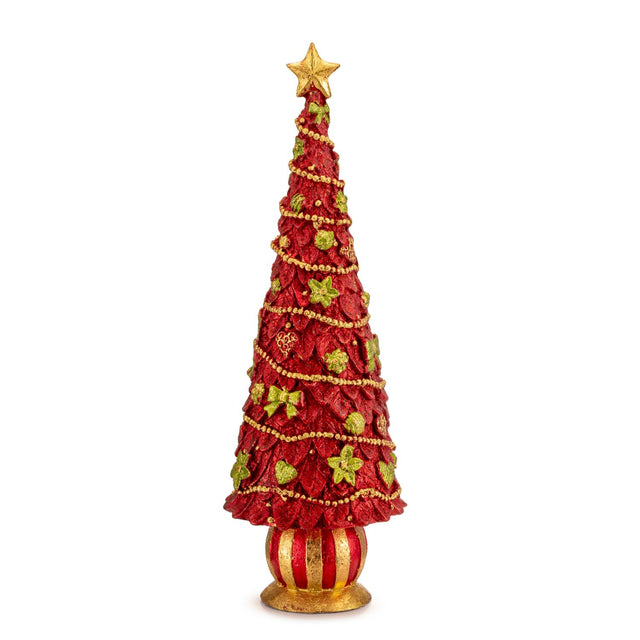 Albero di Natale Palais Royal in resina rossa 33 cm