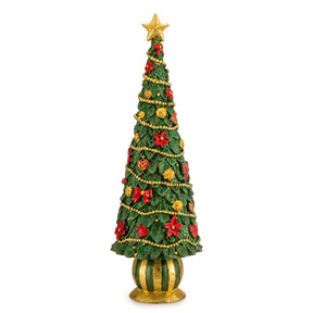 Albero di Natale Palais Royal in resina verde altezza 33 cm