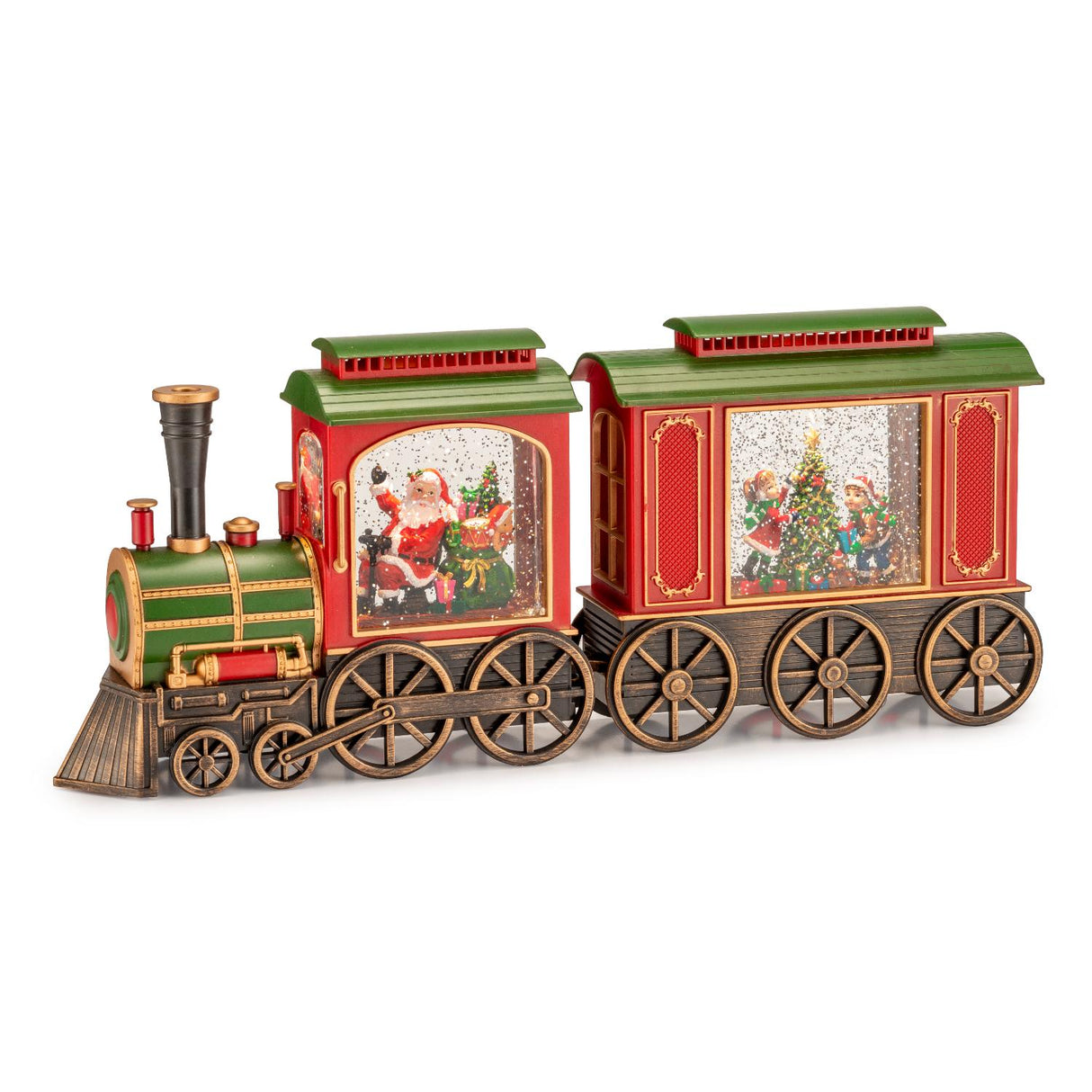 Treno di Natale Polar Express Palais Royal con luci LED 48x20 cm