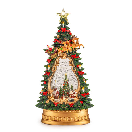 Carillon natalizio albero Palais Royal con luci LED 35 cm