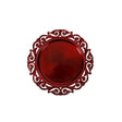 Sottopiatto Fregio Brandani in plastica rossa diametro 32,5 cm set 4 pezzi