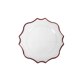 Set 4 sottopiatti Brandani in plastica rossa diametro 33 cm