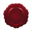 Set sottopiatti Chic Brandani in plastica rossa lucida 33 cm 4 pezzi