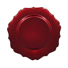 Set sottopiatti Chic Brandani in plastica rossa lucida 33 cm 4 pezzi