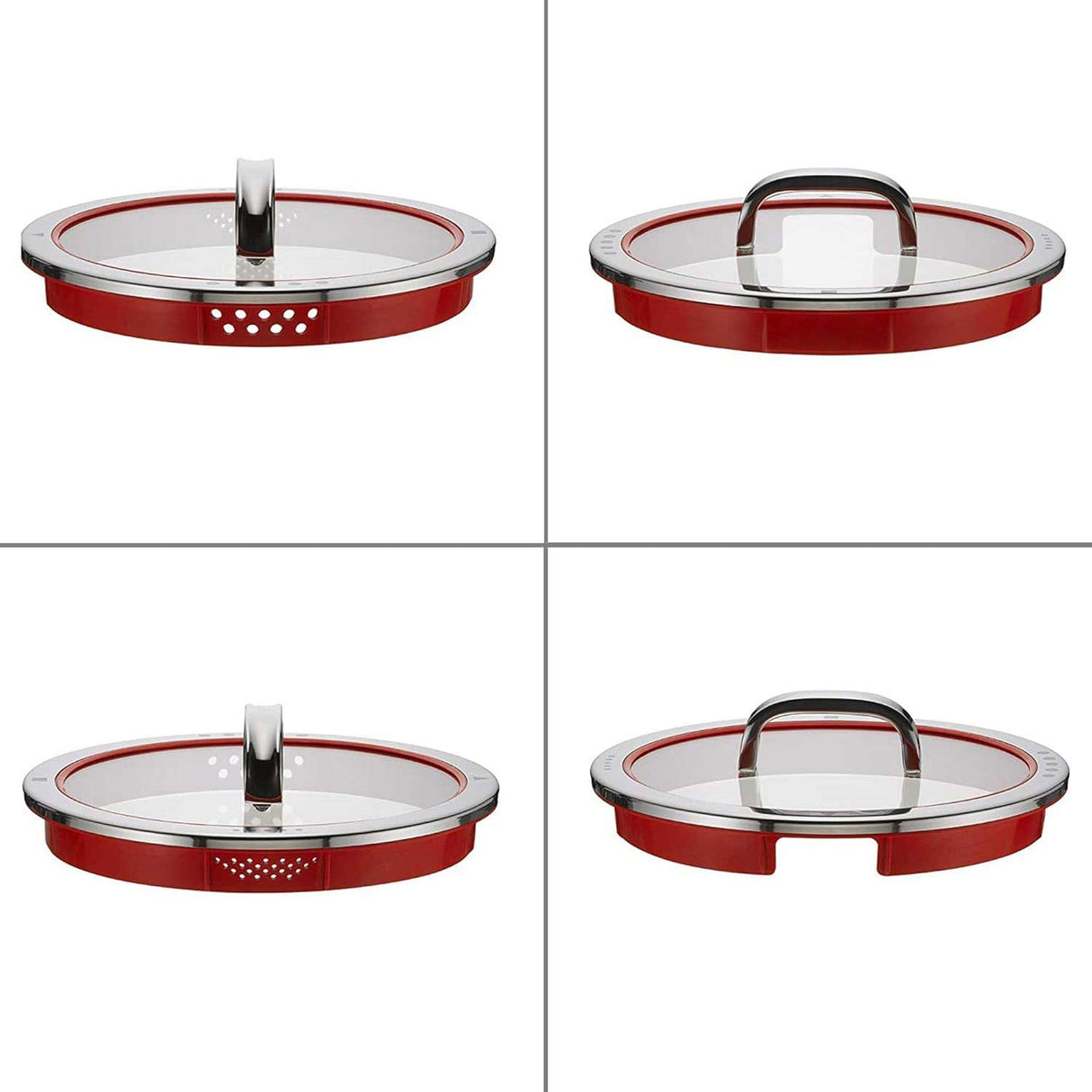 WMF Function 5 Pezzi Set di Pentole Batteria in Acciaio Inox 18/10 Cromargan