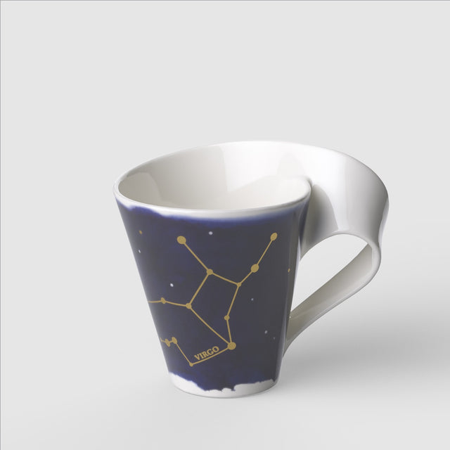 Tazza mug Zodiaco Vergine Villeroy & Boch in porcellana con decoro oro