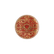 Piatto decorativo Medusa Garland Versace in porcellana rossa 17 cm