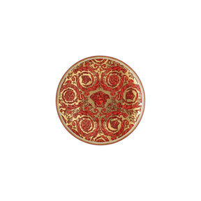 Piatto decorativo Medusa Garland Versace in porcellana rossa 17 cm