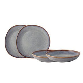 Set piatti Lave Beige Villeroy & Boch in terracotta smaltata 4 pezzi