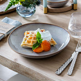 VILLEROY & BOCH Lave Beige Set 4 Pezzi Piatto Piano e Fondo Terracotta