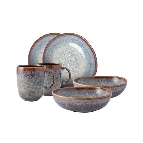 Set colazione Lave Villeroy & Boch in stoneware beige 6 pezzi
