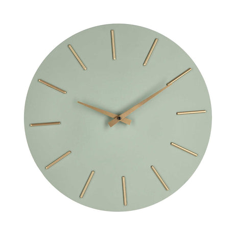 Orologio da parete Timeline Bizzotto in mdf color salvia 40 cm