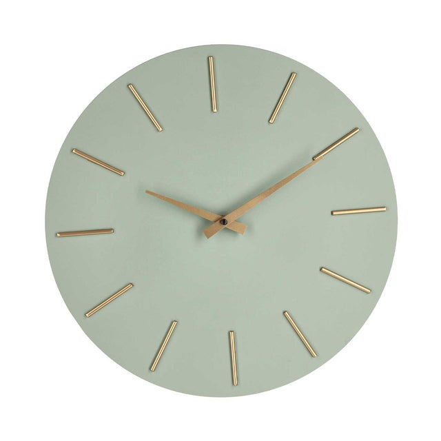 Orologio da parete Timeline Bizzotto in mdf color salvia 40 cm
