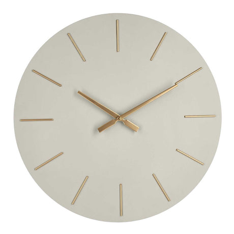 Orologio da parete Bizzotto Timeline in mdf tortora con lancette oro 60 cm