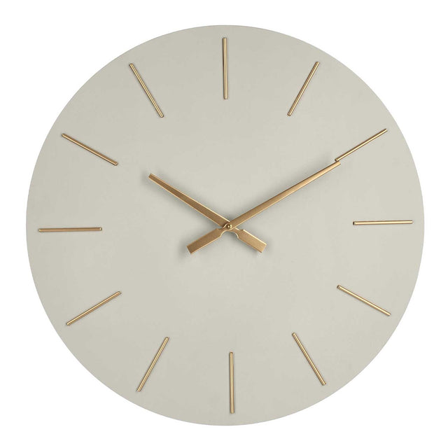 Orologio da parete Bizzotto Timeline in mdf tortora con lancette oro 60 cm