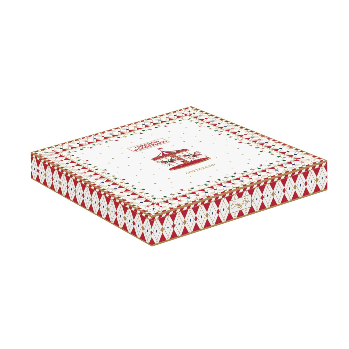 EASY LIFE Christmas Wonderland Antipastiera Natalizia 25cm Porcellana
