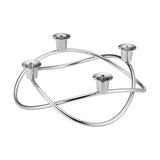 GEORG JENSEN Candeliere Season 4 Fiamme Acciaio Inox Lucidato a Specchio