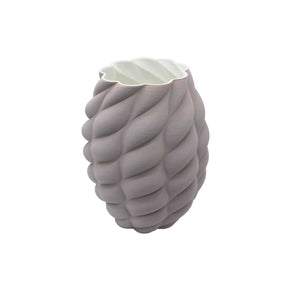 Vaso 3D Forme Palais Royal in porcellana bianca 32 cm design moderno