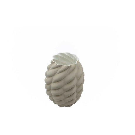 Vaso 3D Forme Palais Royal in porcellana color tortora 25 cm