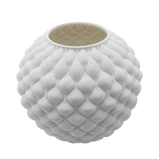 Vaso 3D Forme Palais Royal in porcellana bianca 28 cm