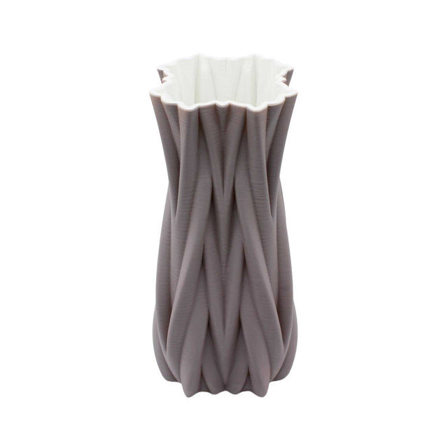 Vaso 3D Forme Palais Royal in porcellana bianca 32 cm design moderno