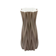 Vaso 3D Forme Palais Royal in porcellana color tortora 42 cm