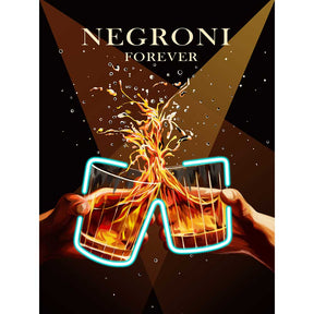 Quadro Negroni Palais Royal stampa su tela con luci LED 60x80 cm