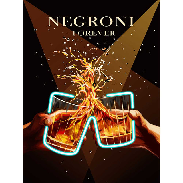 Quadro Negroni Palais Royal stampa su tela con luci LED 60x80 cm