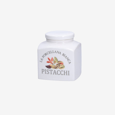 Barattolo Pistacchio La Porcellana Bianca in porcellana 9,5 cm