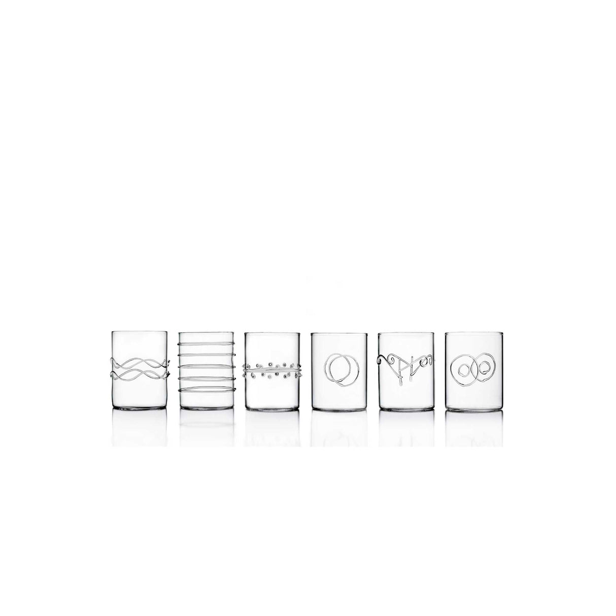 Set 6 bicchieri liquore Ichendorf in vetro borosilicato 7 cm