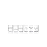 Set 6 bicchieri liquore Ichendorf in vetro borosilicato 7 cm