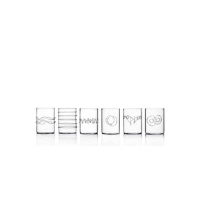 Set 6 bicchieri liquore Ichendorf in vetro borosilicato 7 cm