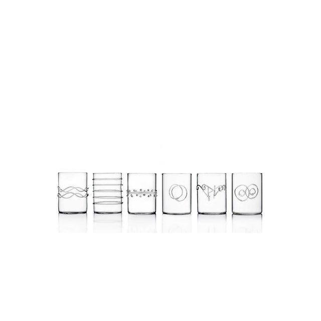 Set 6 bicchieri liquore Ichendorf in vetro borosilicato 7 cm
