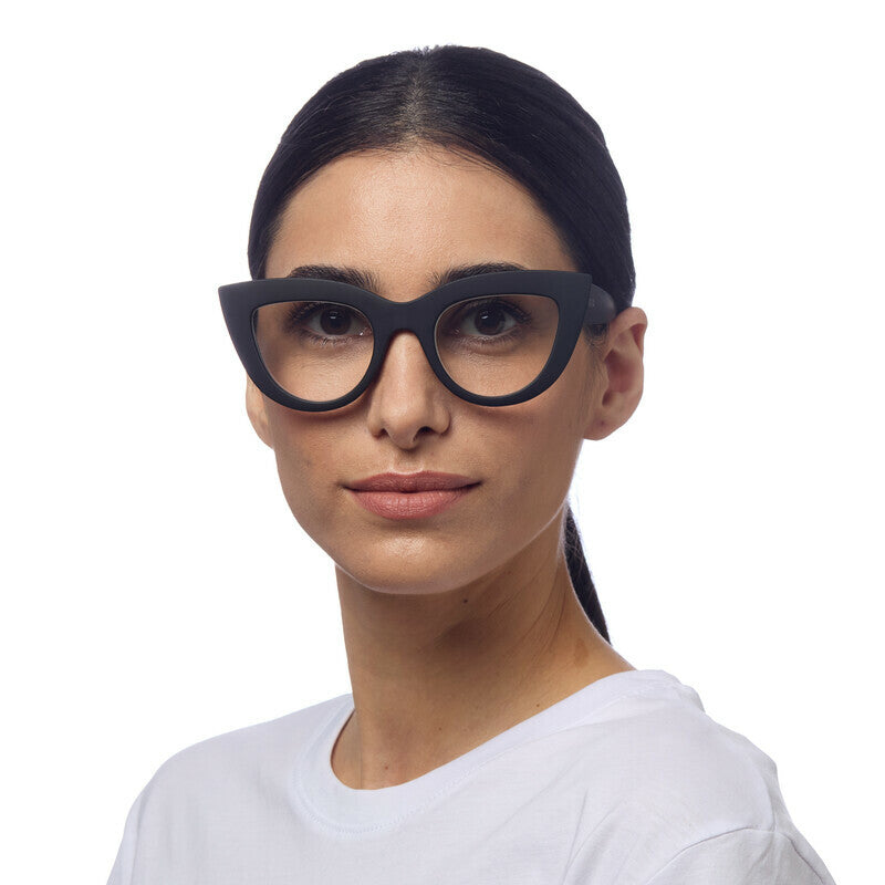OKKIA Claudia Big Cat Eye Occhiali da Lettura Donna Nero +1.50