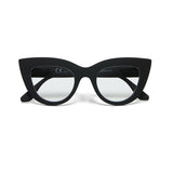 Occhiali da lettura Claudia Okkia montatura cat-eye in plastica nera 14x4 cm