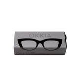 OKKIA Claudia Big Cat Eye Occhiali da Lettura Donna Nero +2.00