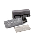 OKKIA Claudia Big Cat Eye Occhiali da Lettura Donna Nero +3.00