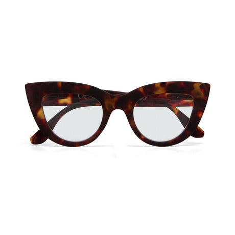 Occhiali da lettura Claudia Okkia forma cat-eye colore avana +3.00