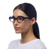 OKKIA Lina Small Cat Eye Occhiali da Lettura Donna Nero +1.50