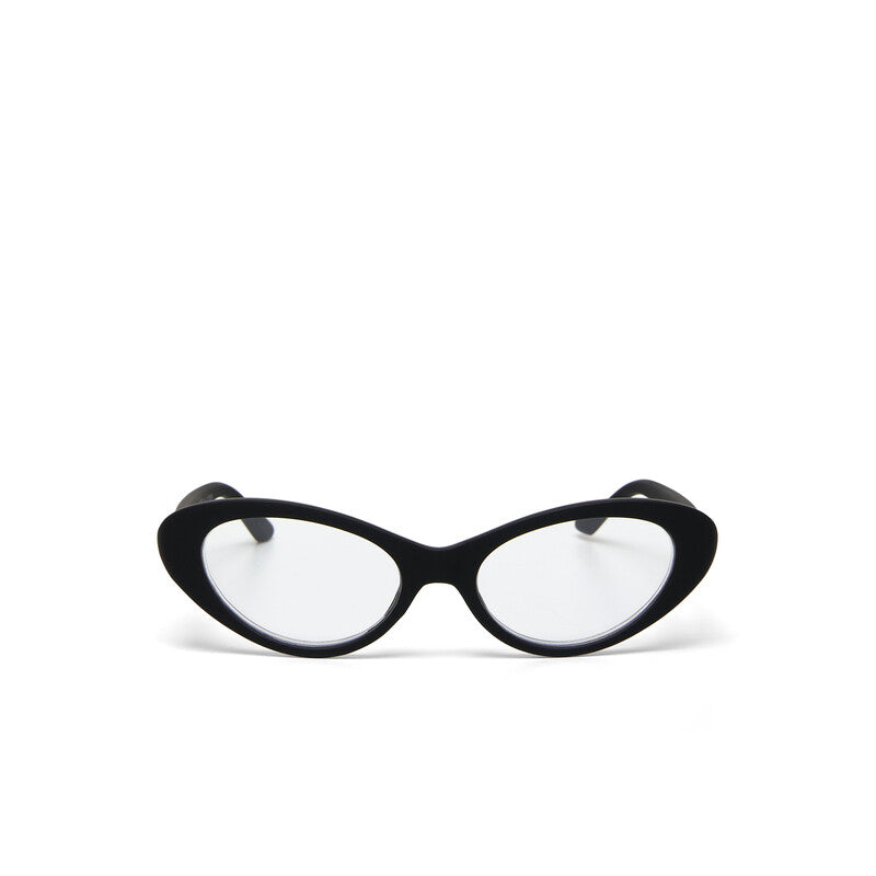 OKKIA Lina Small Cat Eye Occhiali da Lettura Donna Nero +1.50