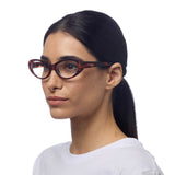 OKKIA Lina Small Cat Eye Occhiali da Lettura Donna Avana +1.50