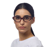 OKKIA Lina Small Cat Eye Occhiali da Lettura Donna Avana +2.00